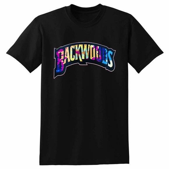 Backwoods 'Rainbow color' Black T-Shirt-Unisex - Picture 1 of 1